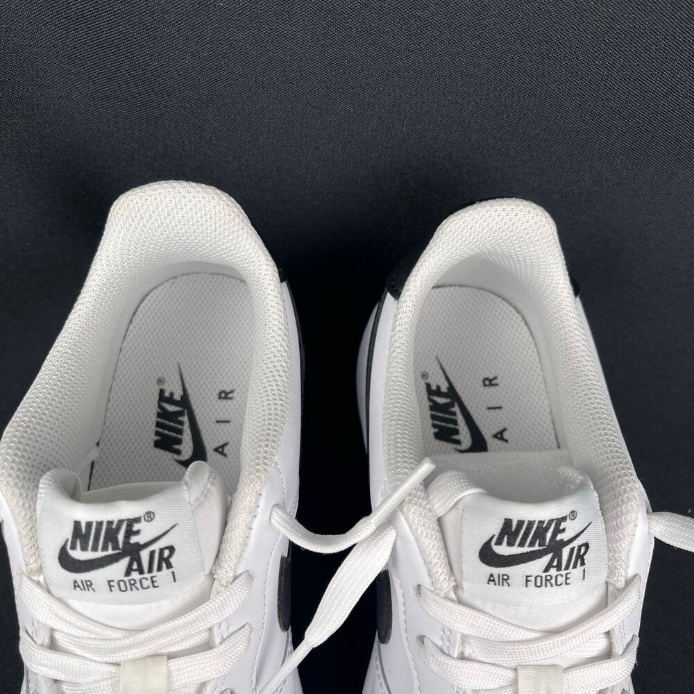 Nike Women White Black Air Force 1 Low GS Sneakers Size 6.5 New - Picture 7 of 11